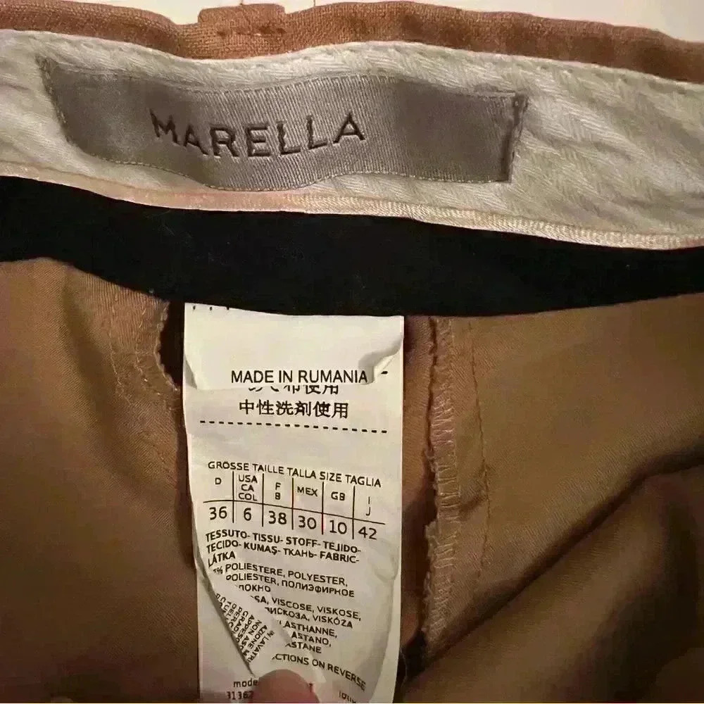 Marella Dress Pants in tan US size 6 - Picture 4 of 6